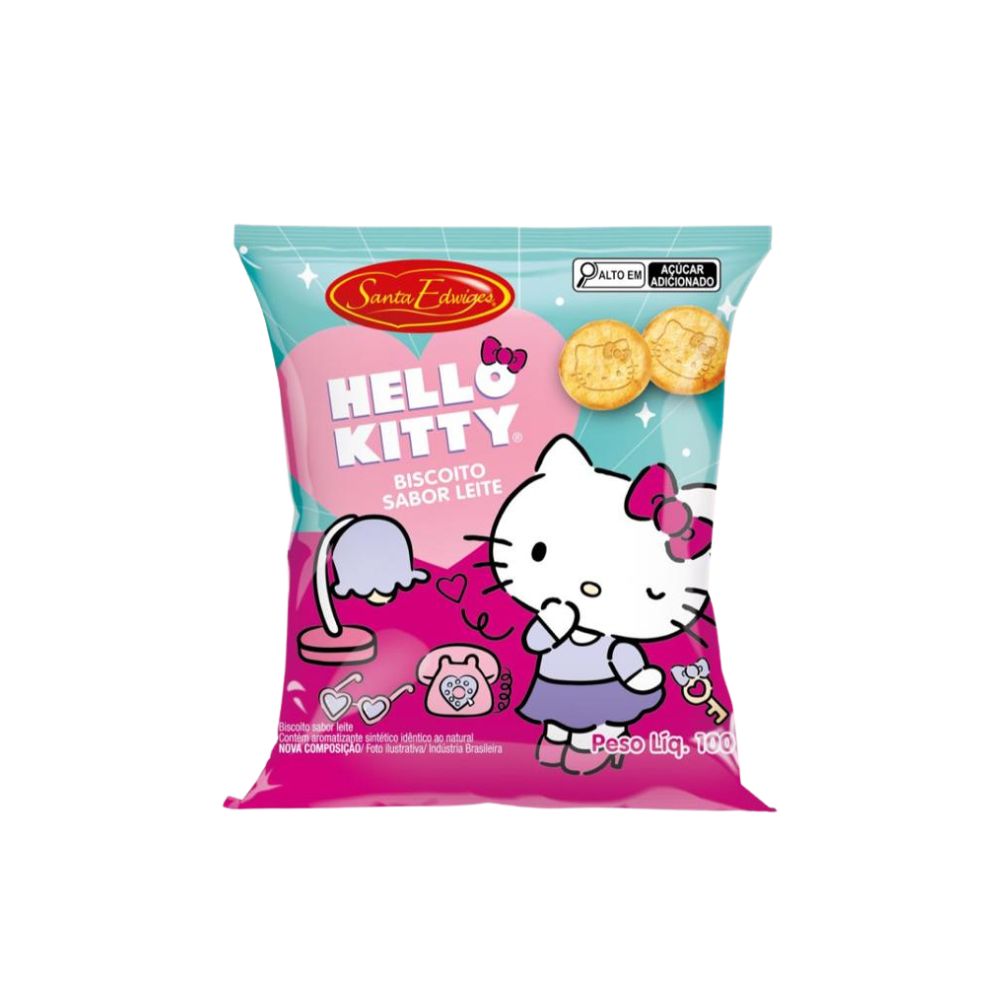 BISCOITO SANTA EDWIGES HELLO KITTY AMANTEIGADO 100GR