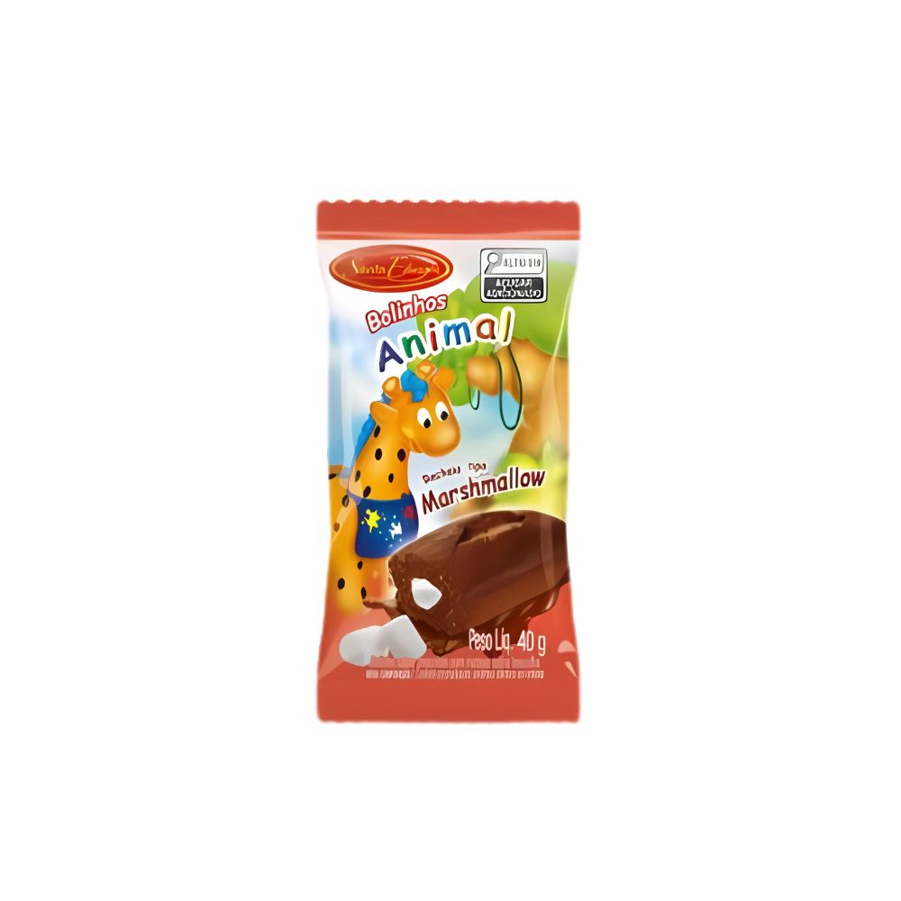 BOLINHO SANTA EDWIGES ANIMAL CHOCOLATE MARSHMALLOW 40GR