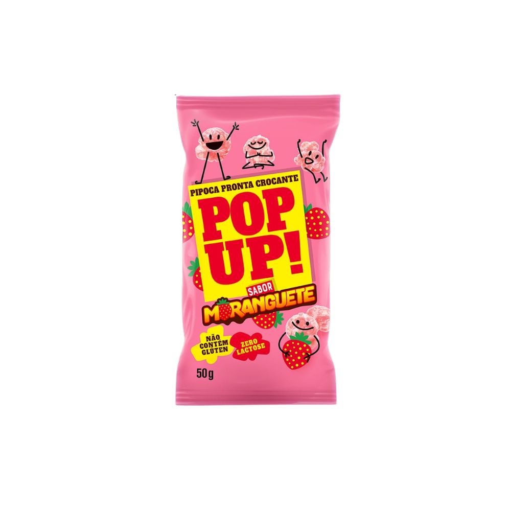 PIPOCA POP UP MORANGUETE 50 GR
