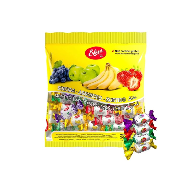 BALA ERLAN MASTIGAVEL SORTIDA 10X100GR