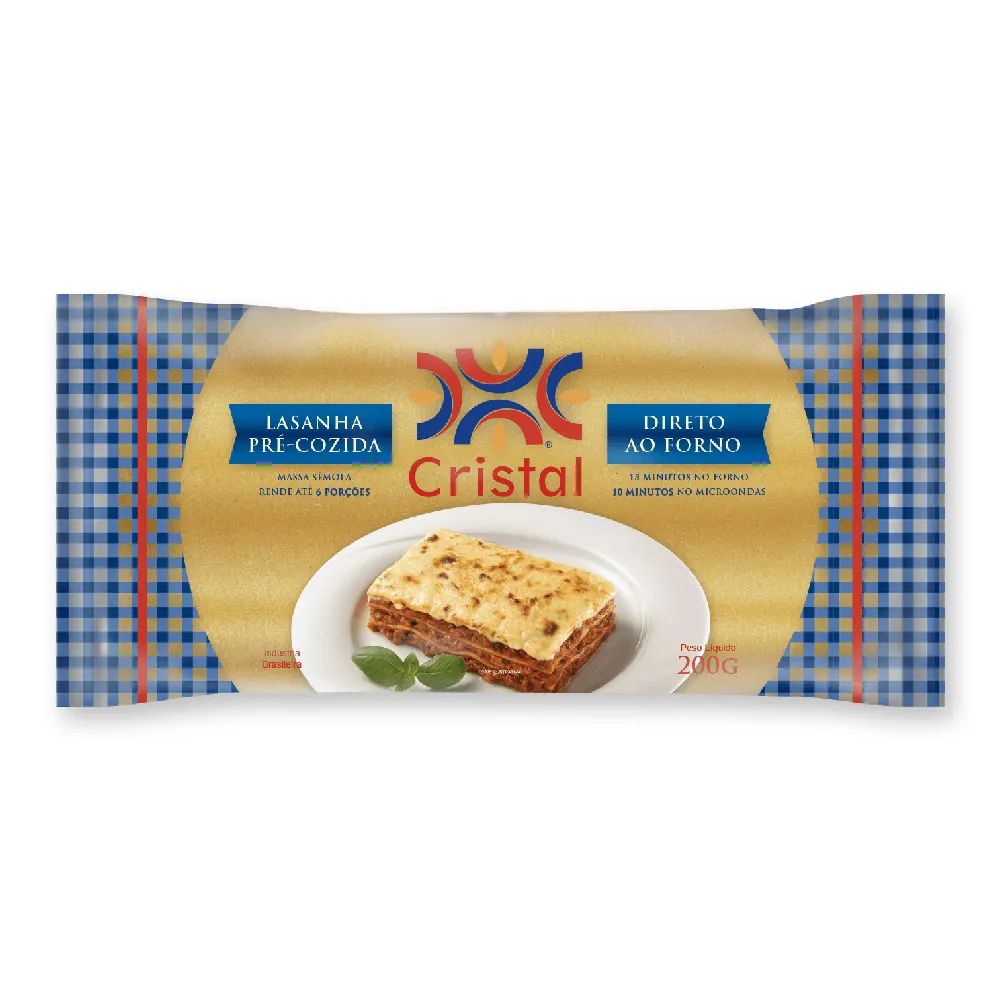 MAC CRISTAL LASANHA PRE-COZIDA 200GR