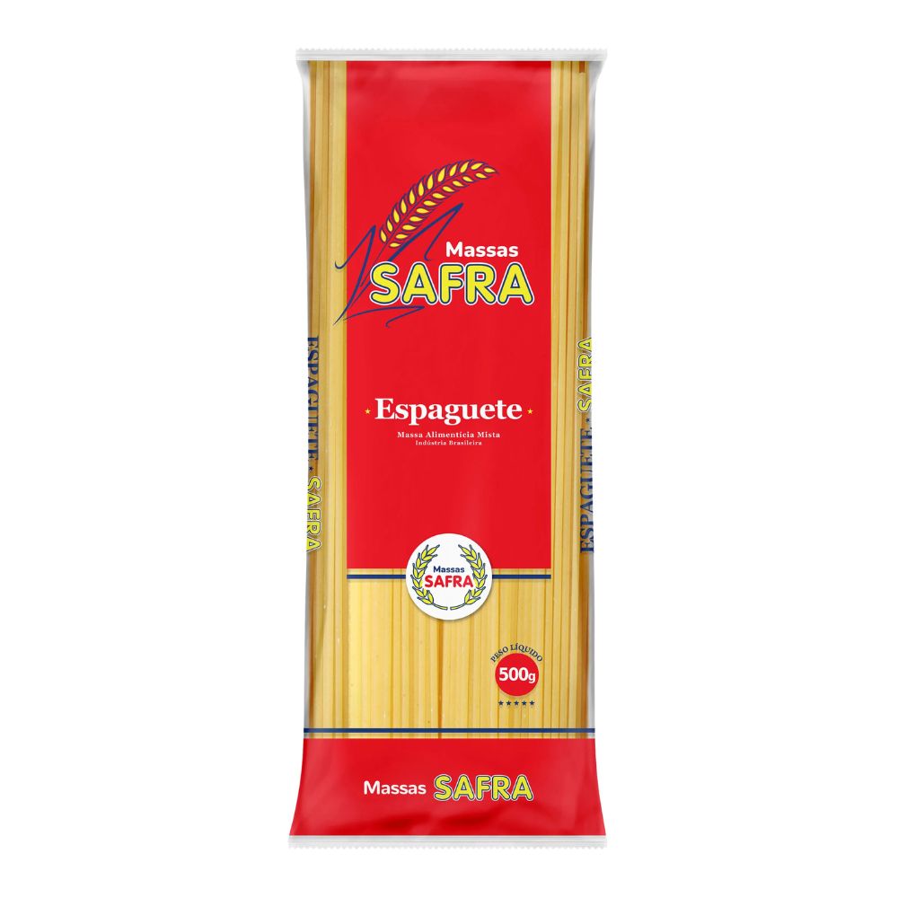 MACARRAO SAFRA ESPAGUETE SEMOLA 500G