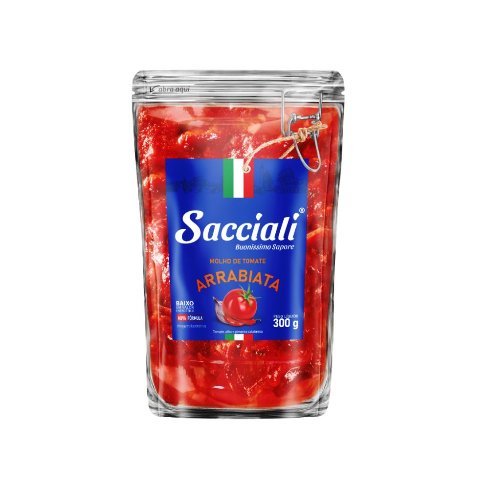 MOLHO PRONTO SACCIALI ARRABIATA SH 300G