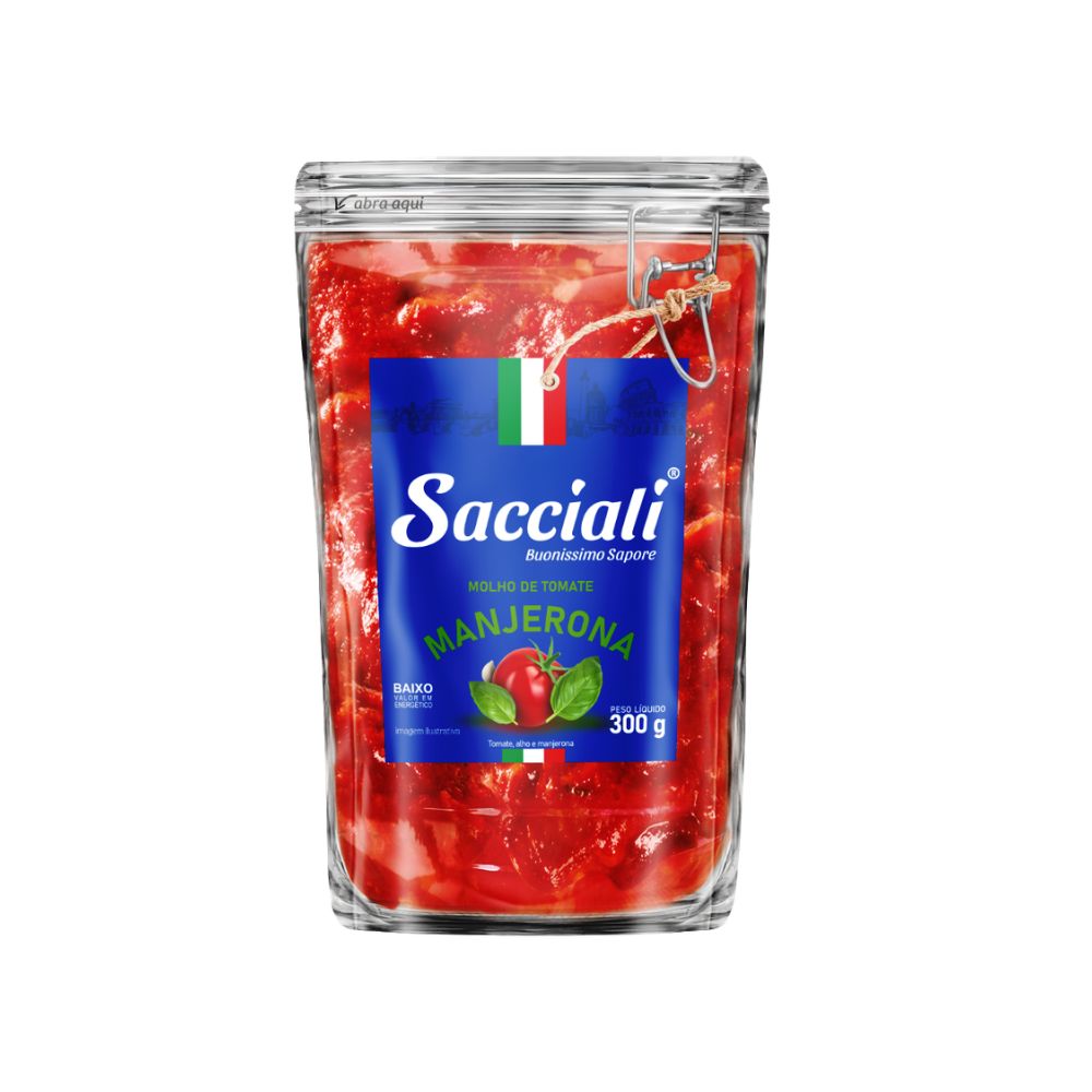 MOLHO PRONTO SACCIALI MANJERONA SH 300G