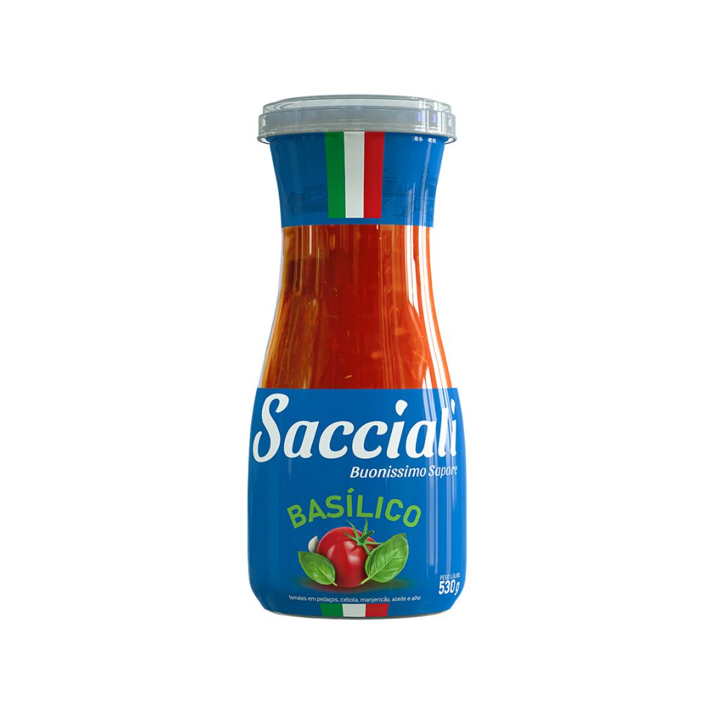 MOLHO PRONTO SACCIALI BRASILICO VD 530G