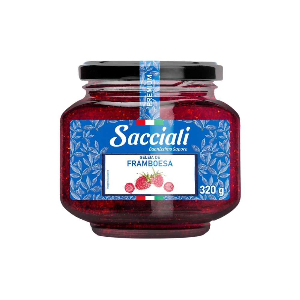 DOCE GELEIA SACCIALI FRAMBOESA VD 320G