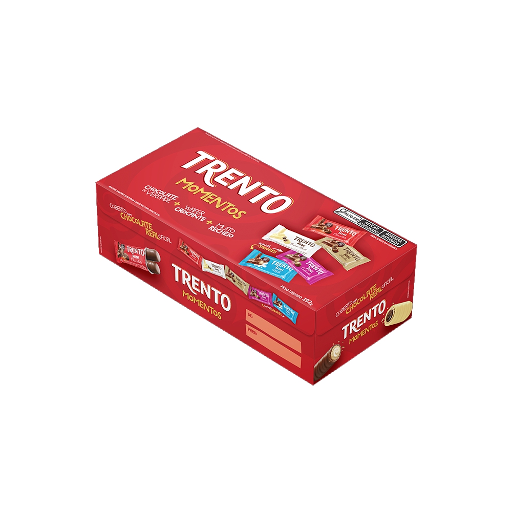 CHOCOLATE TRENTO WAFER MOMENTOS SORTIDO 192GR