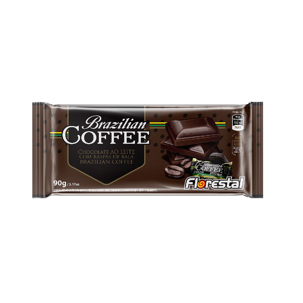 CHOCOLATE FLORESTAL TABLETE BRAZILLIAN COFFEE 90 GR