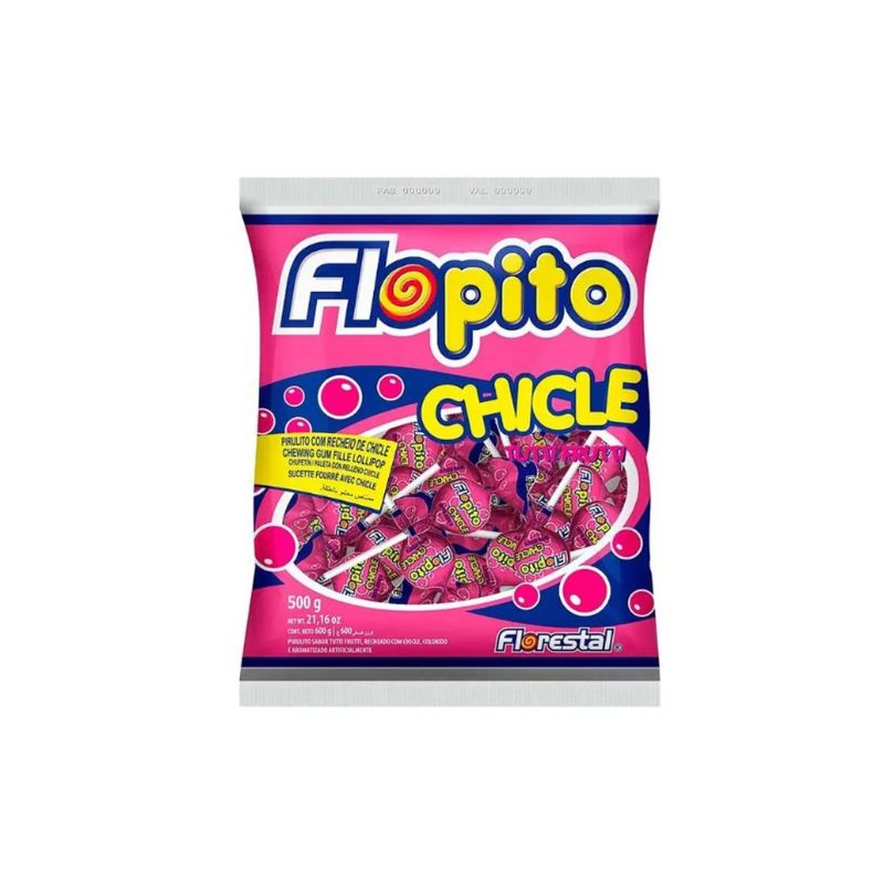 PIRULITO FLOPITO CHICLETE TUTTI FRUTTI 500 GR