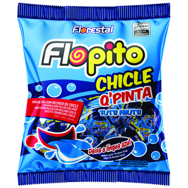 PIRULITO FLOPITO CHICLETE Q PINTA 500 GR