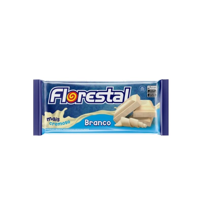 CHOCOLATE FLORESTAL TABLETE BRANCO 80GR
