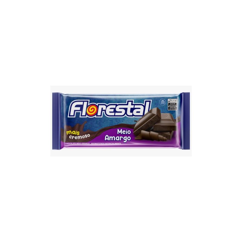 CHOCOLATE FLORESTAL TABLETE MEIO AMARGO 80 GR