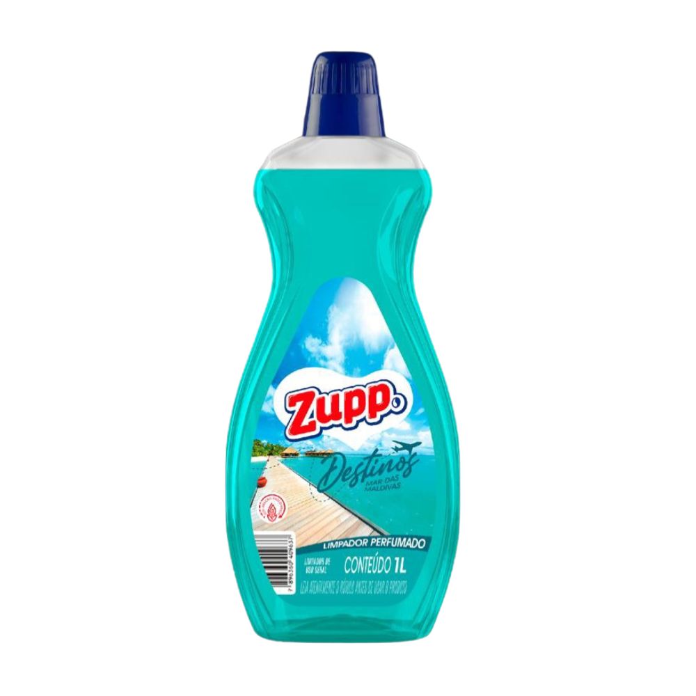 LIMPADOR ZUPP PERFUMADO DESTINOS MAR MALDIVAS 1LT