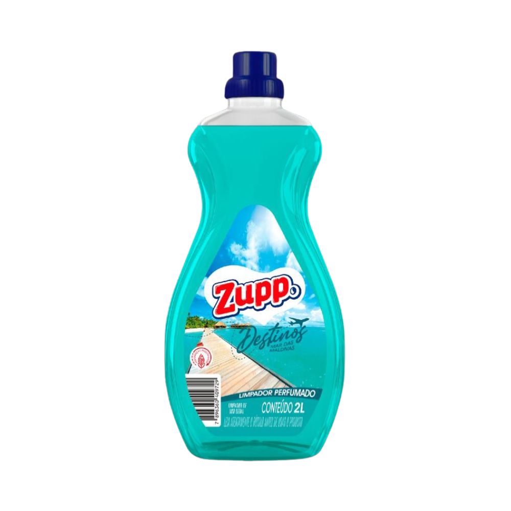 LIMPADOR ZUPP PERFUMADO DESTINOS MAR MALDIVAS 2LT