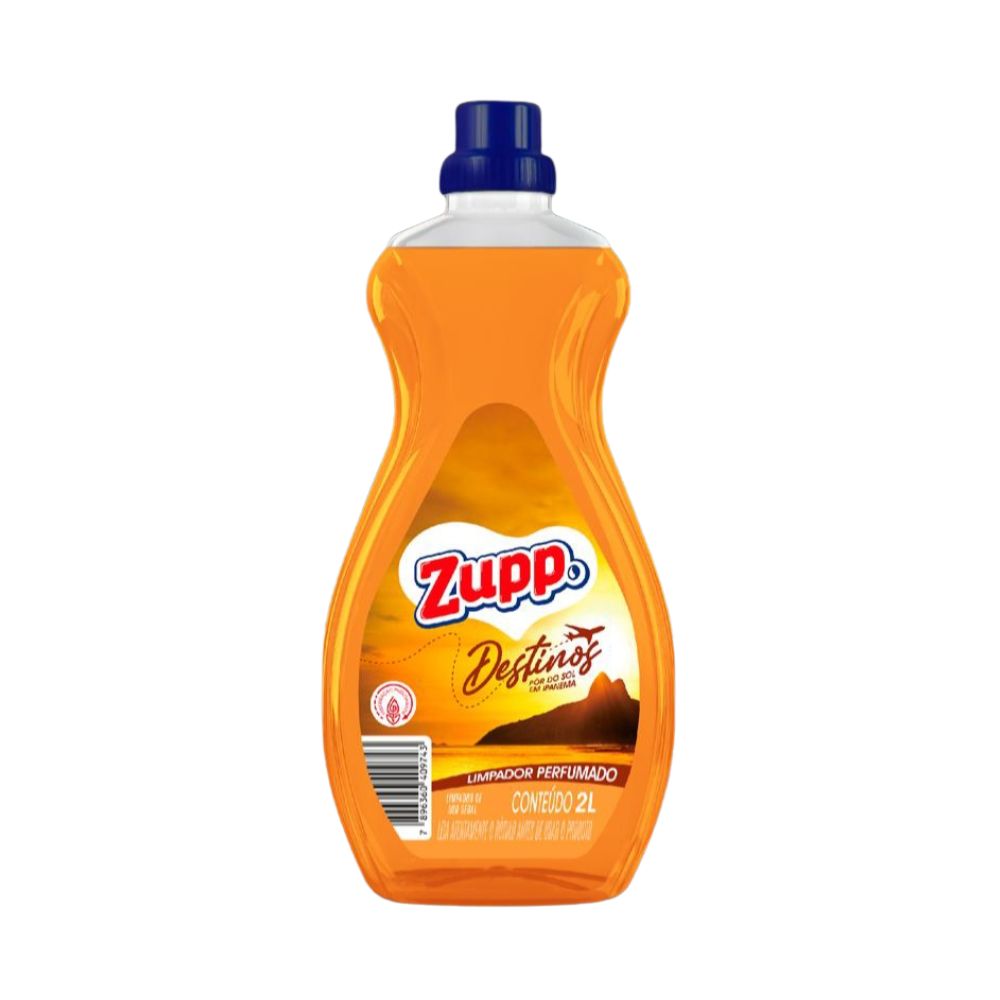 LIMPADOR ZUPP PERFUMADO DESTINOS POR DO SOL IPANEMA 2LT