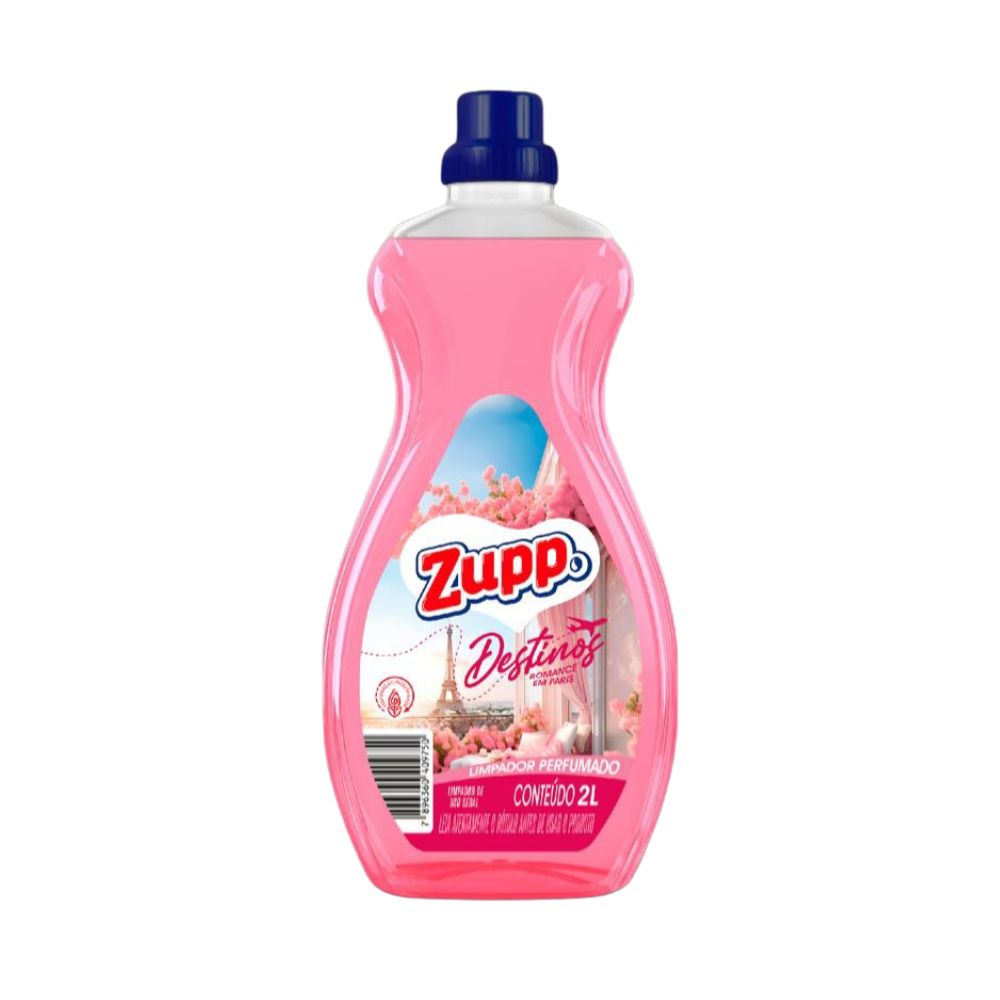 LIMPADOR ZUPP PERFUMADO DESTINOS ROMANCE PARIS 2LT