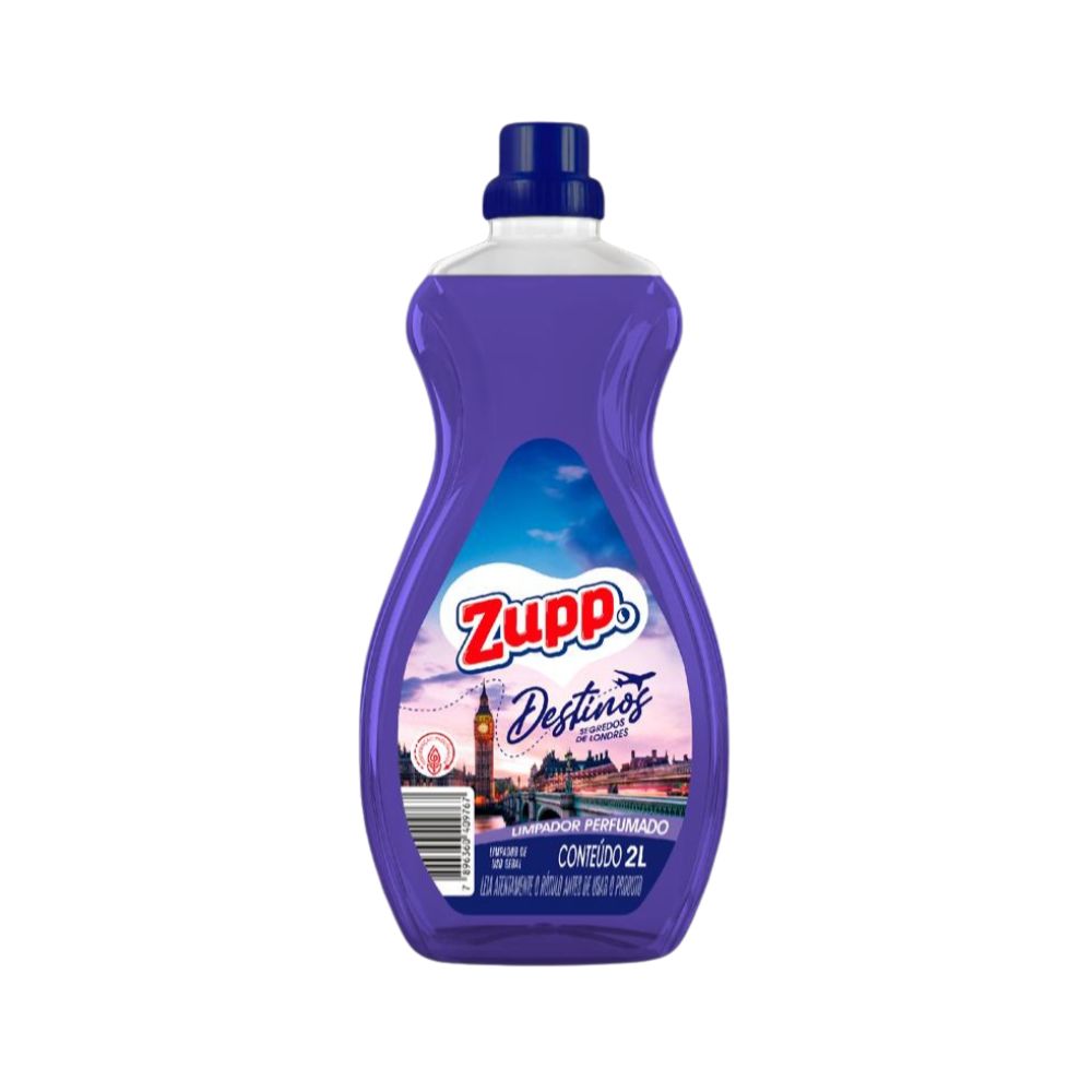 LIMPADOR ZUPP PERFUMADO DESTINOS SEGREDO LONDRES 2LT