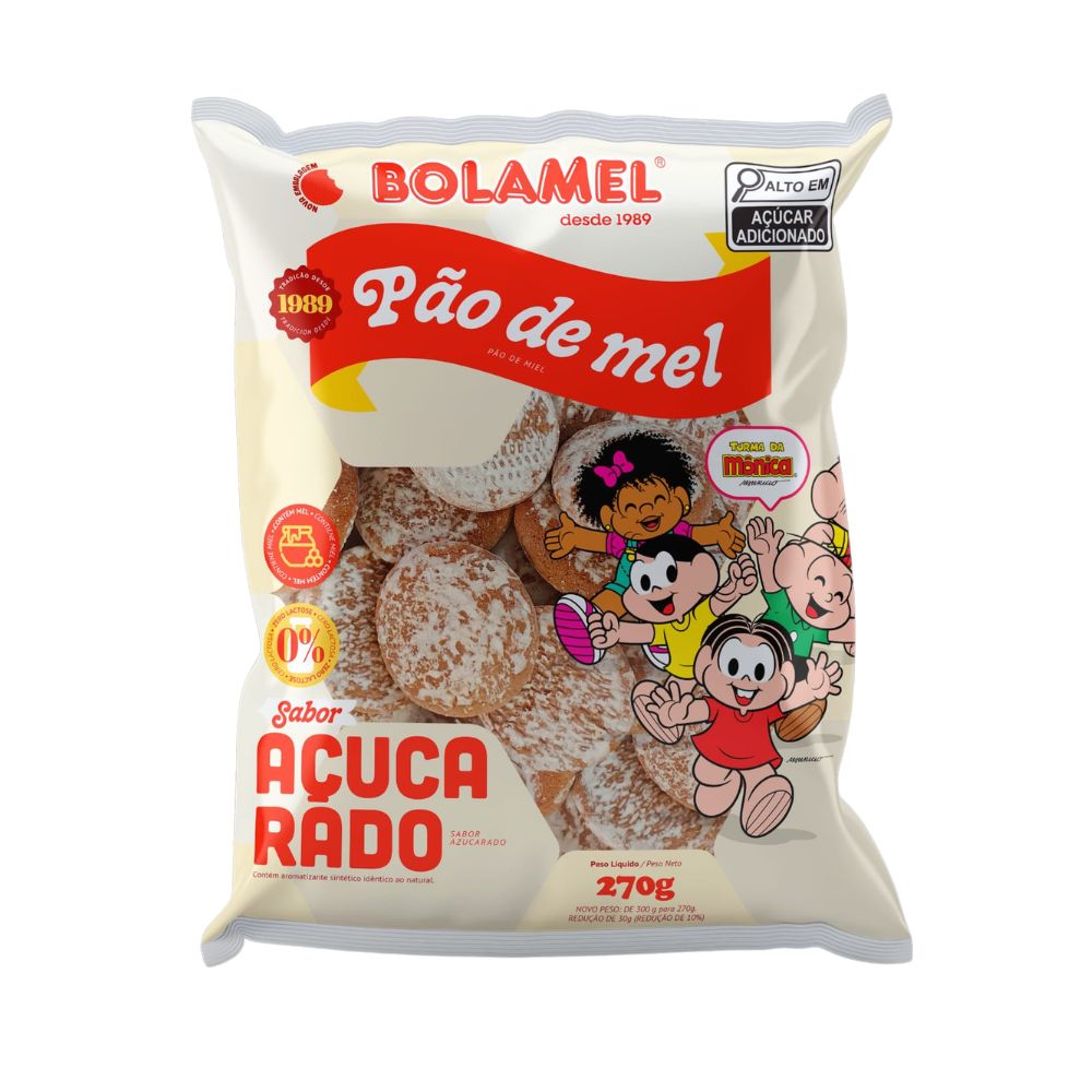 PAO DE MEL BOLAMEL ACUCARADO 270GR