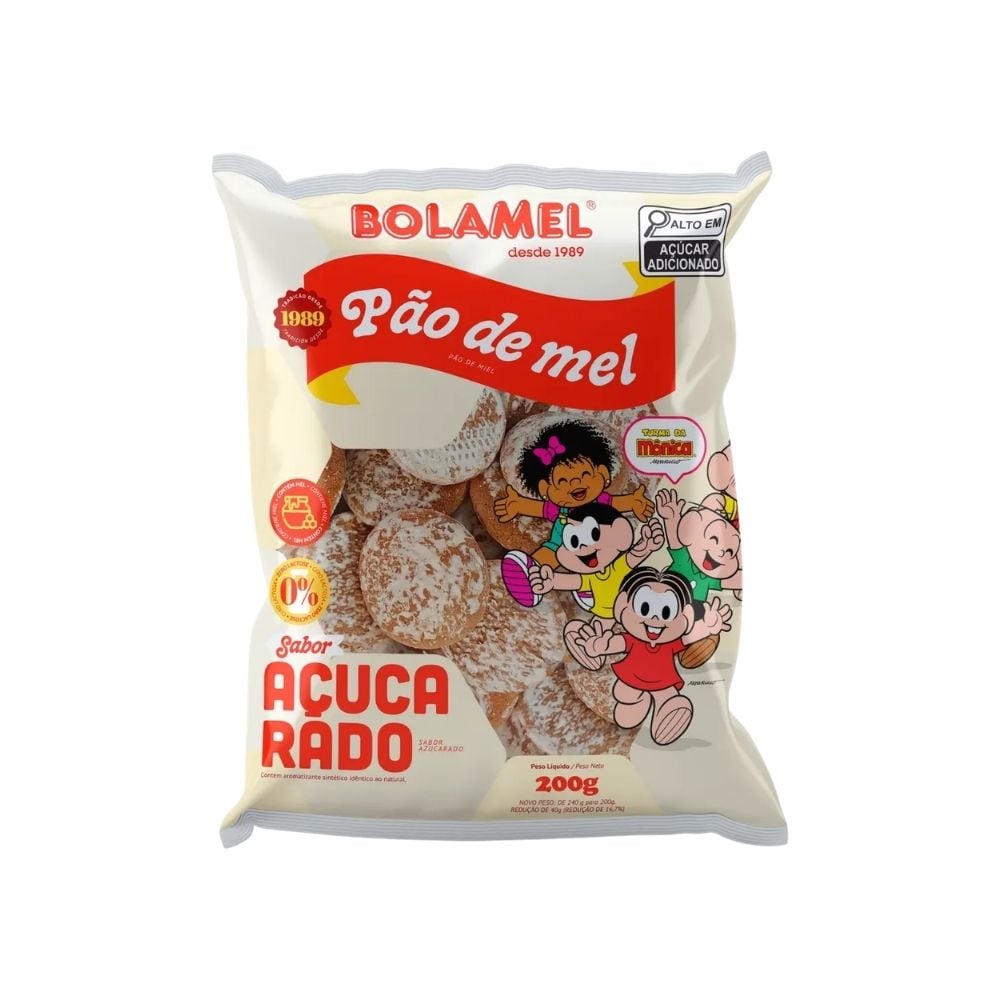 PAO DE MEL BOLAMEL CHOC AO LEITE 200GR