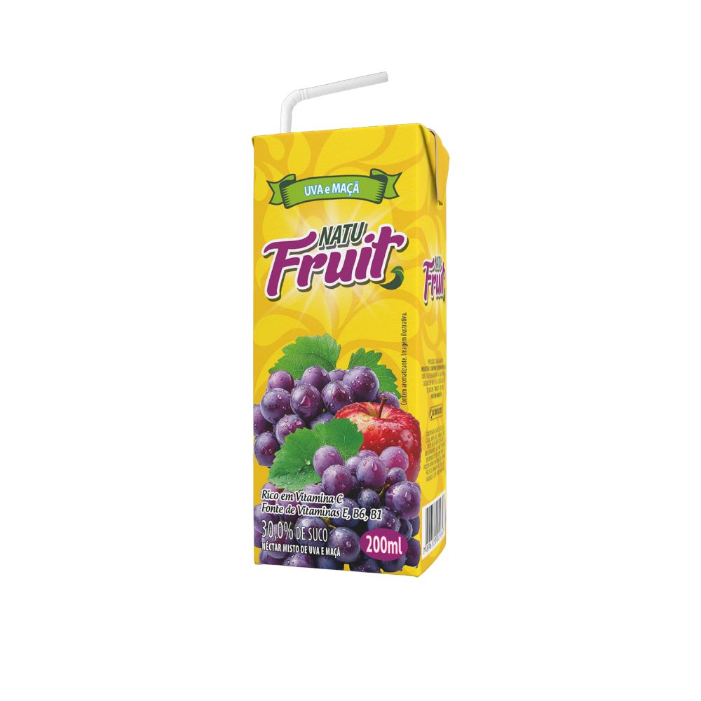 SUCO NECTAR NATU FRUIT UVA 200ML