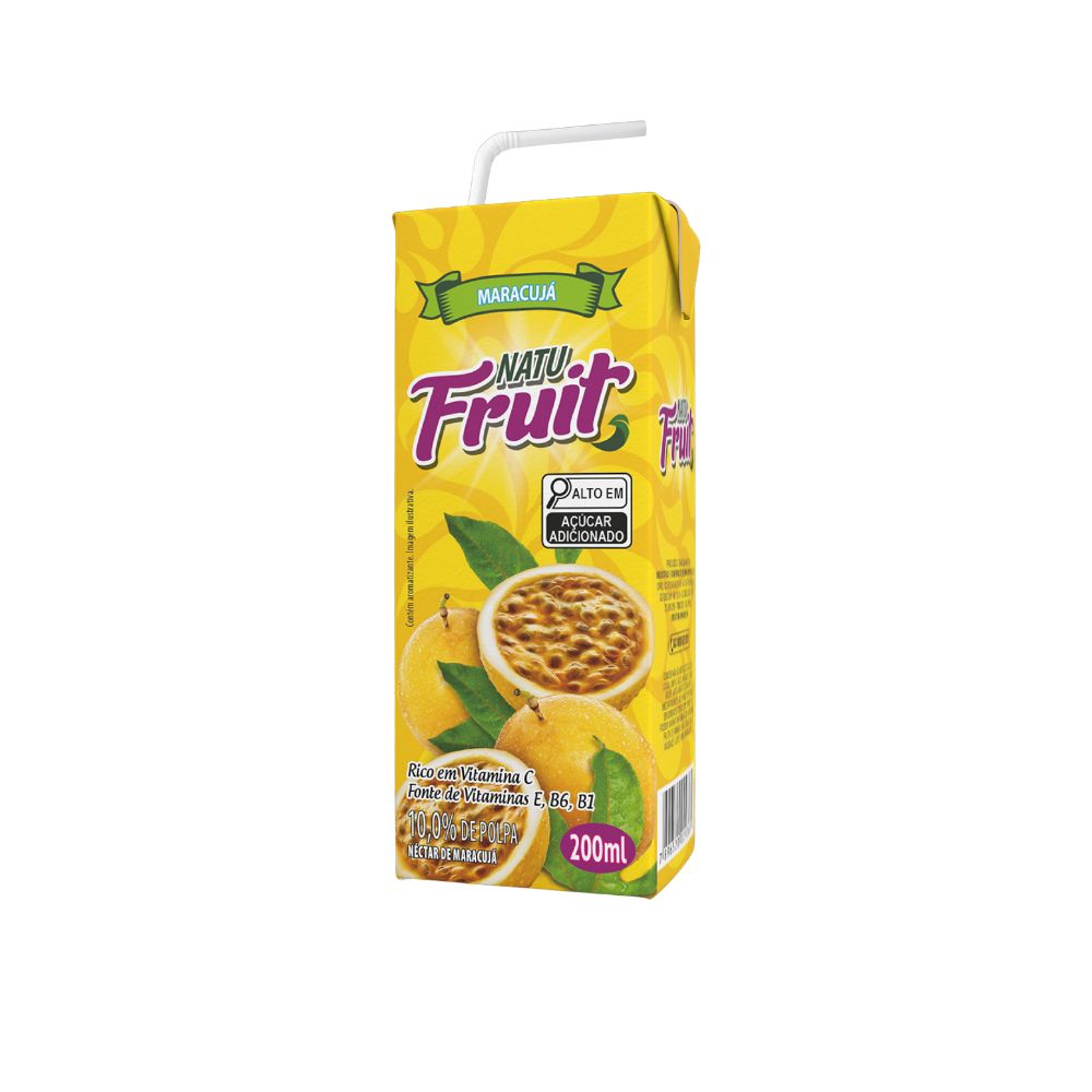 SUCO NECTAR NATU FRUIT MARACUJA 200ML