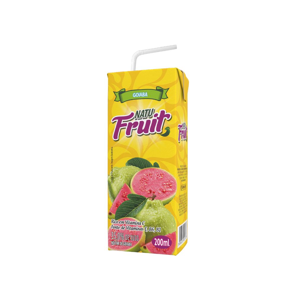 SUCO NECTAR NATU FRUIT GOIABA 200ML