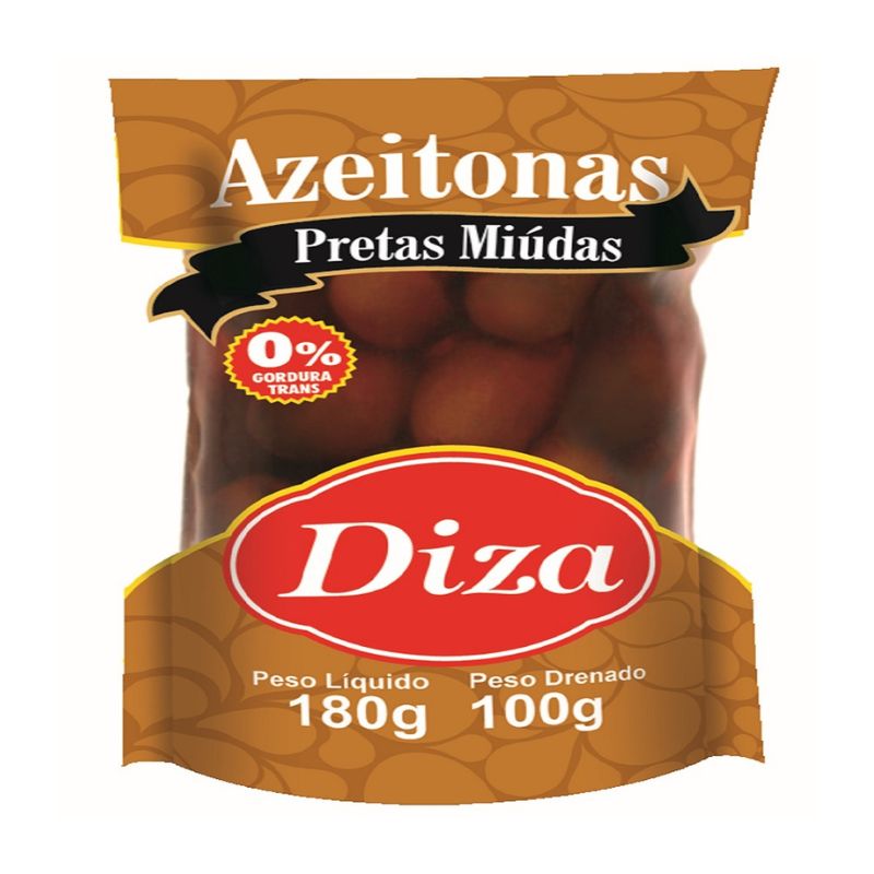 AZEITONA PRETA DIZA MIUDA SACHET 100GR