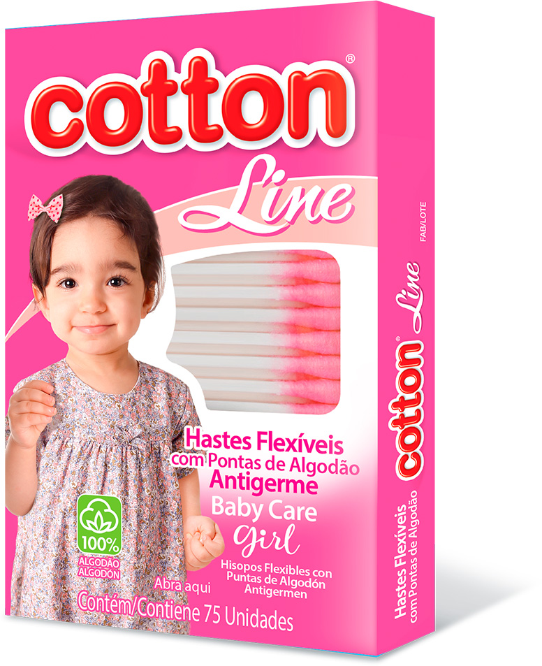 HASTE FLEXIVEL COTTON LINE ROSA 75UN