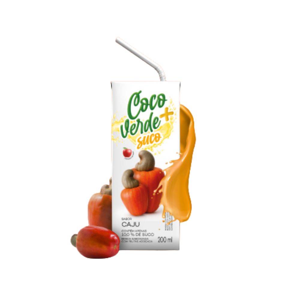 SUCO PRONTO COCO VERDE CAJU 200ML