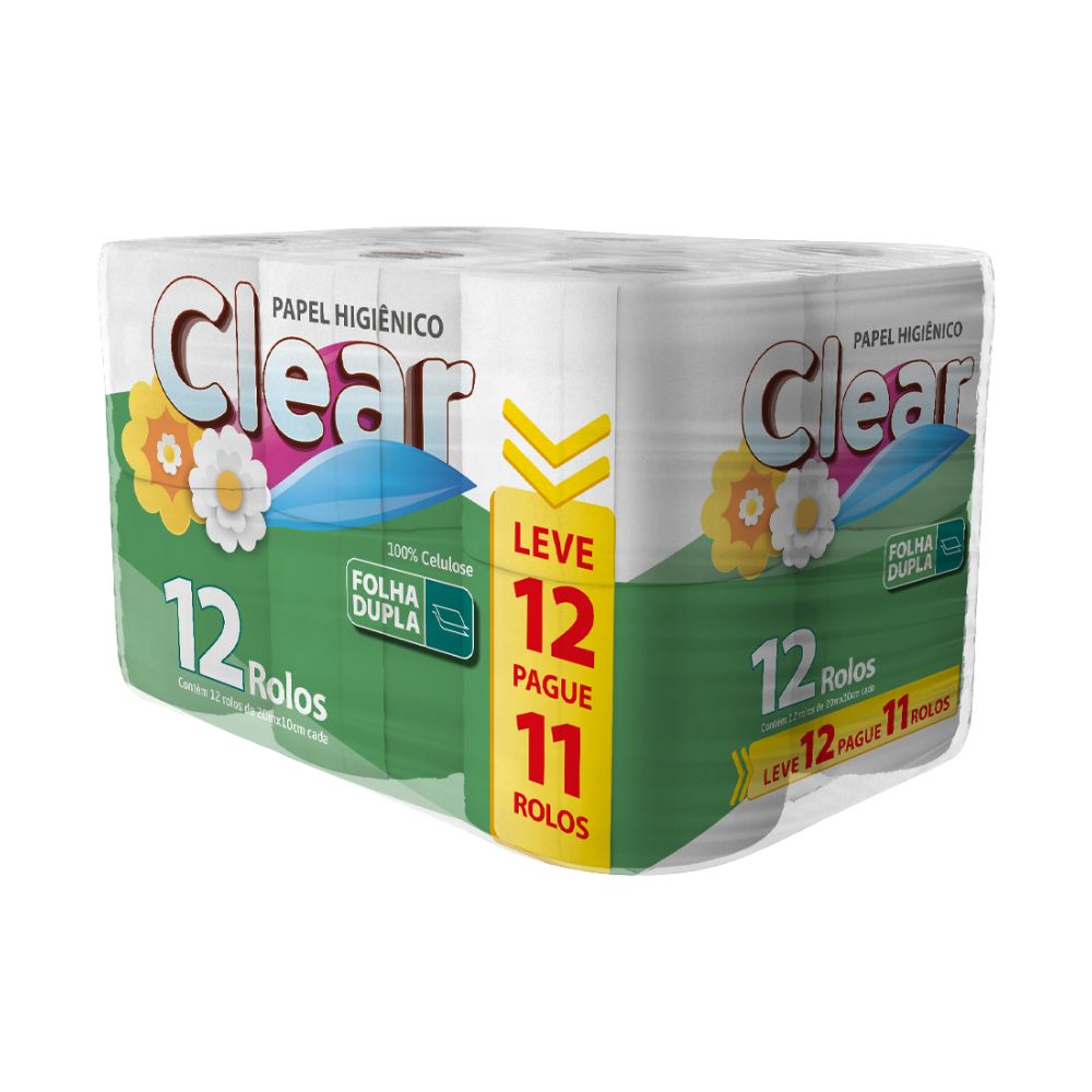 PAPEL HIG CLEAR 100% CELULOSE FS L12P11 20MT