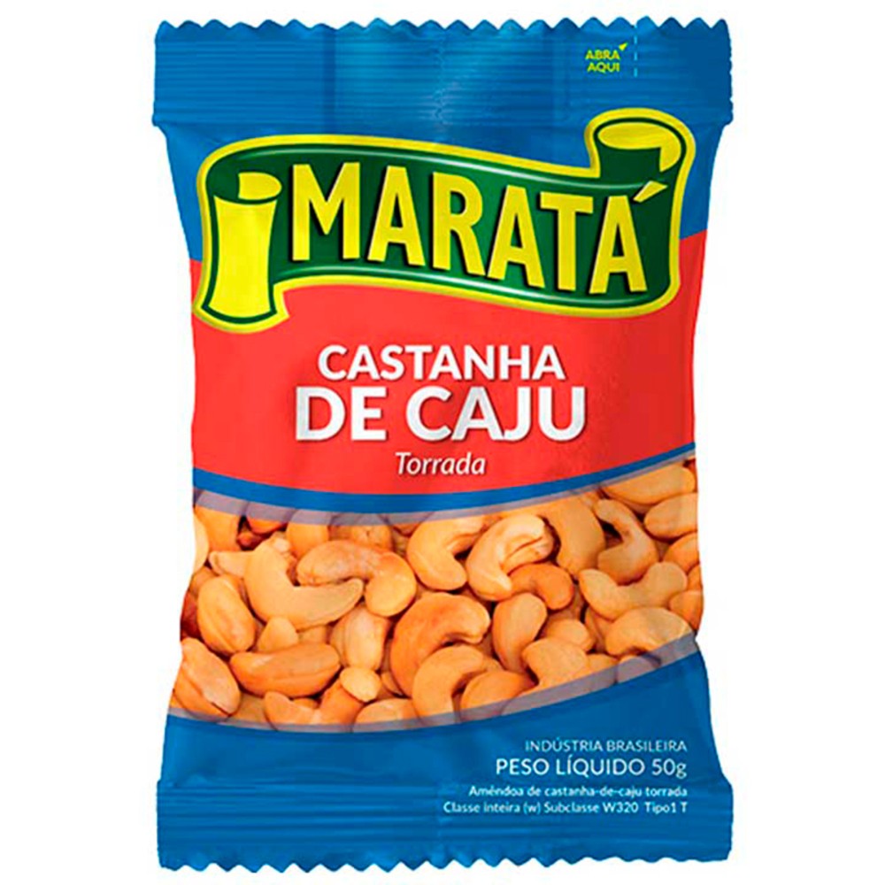 CASTANHA DE CAJU MARATA TORRADA 50G