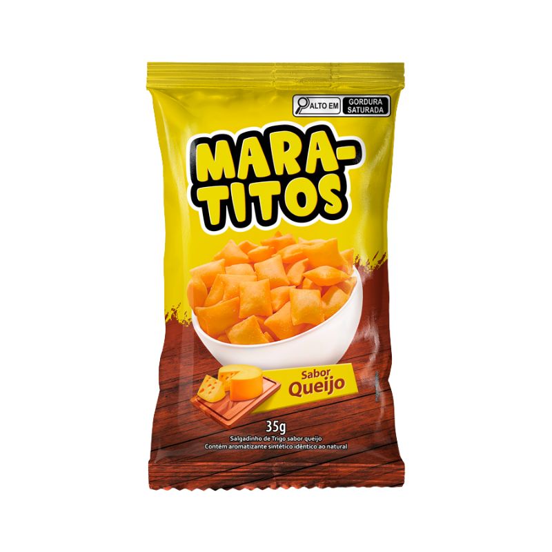 SALGADINHO MARATITOS PASTEL QUEIJO 35G
