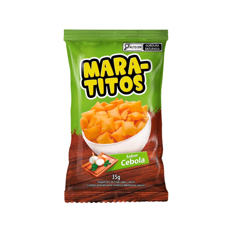 SALGADINHO MARATITOS PASTEL CEBOLA 35G