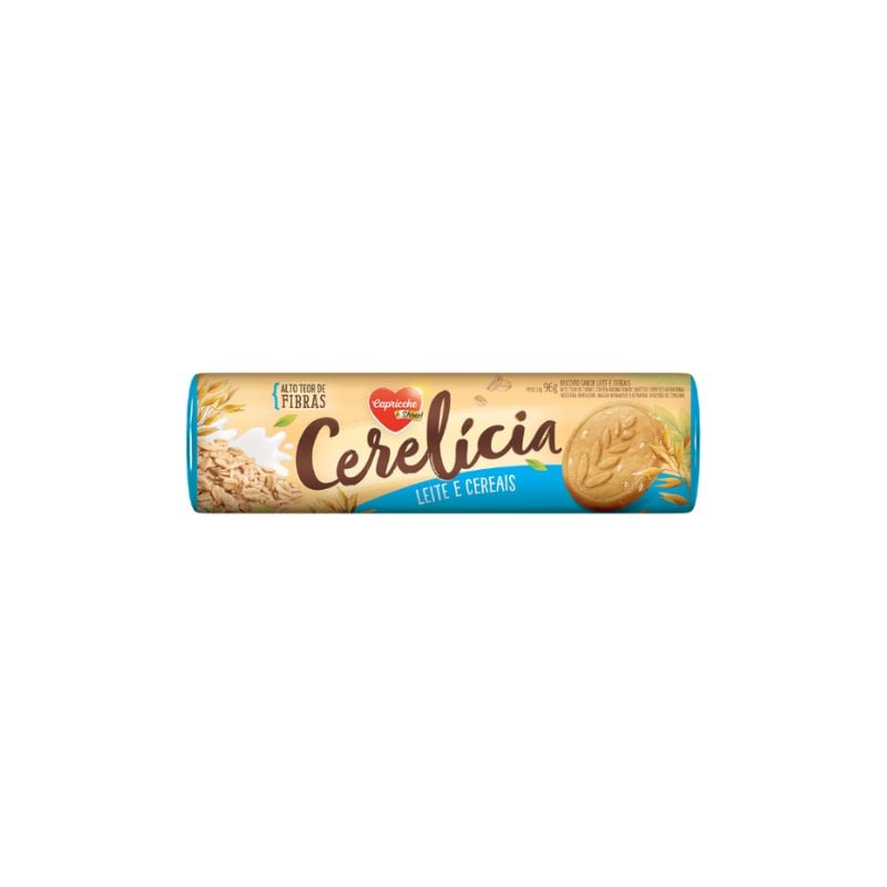 BISCOITO CAPRICCHE LEITE E CEREAIS 96GR