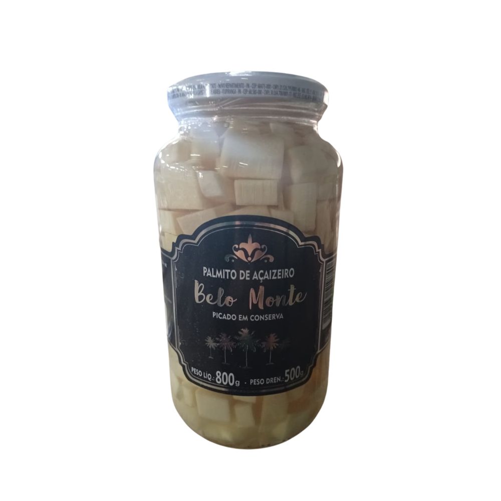 PALMITO BELO MONTE ACAI PICADO VIDRO 500GR