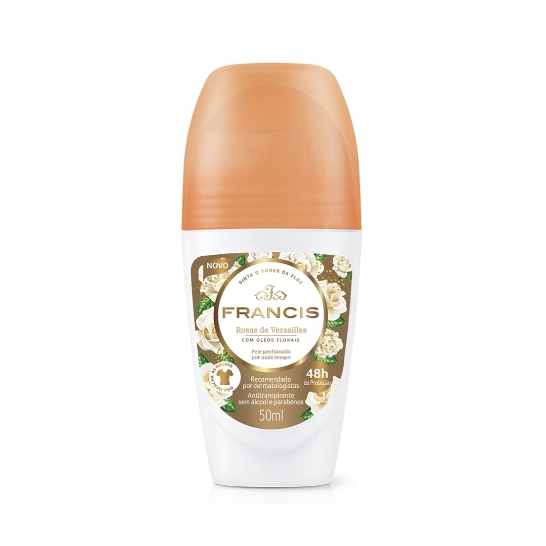 DESODORANTE FRANCIS ROLL ON CLASSICO BRANCO 50ML