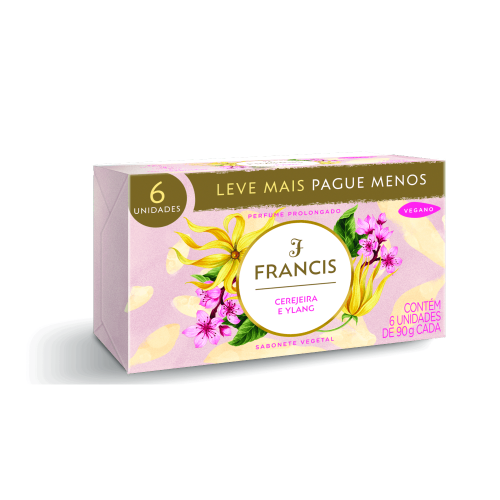 SAB FRANCIS LUXO PACK ROSA 6UN 90G