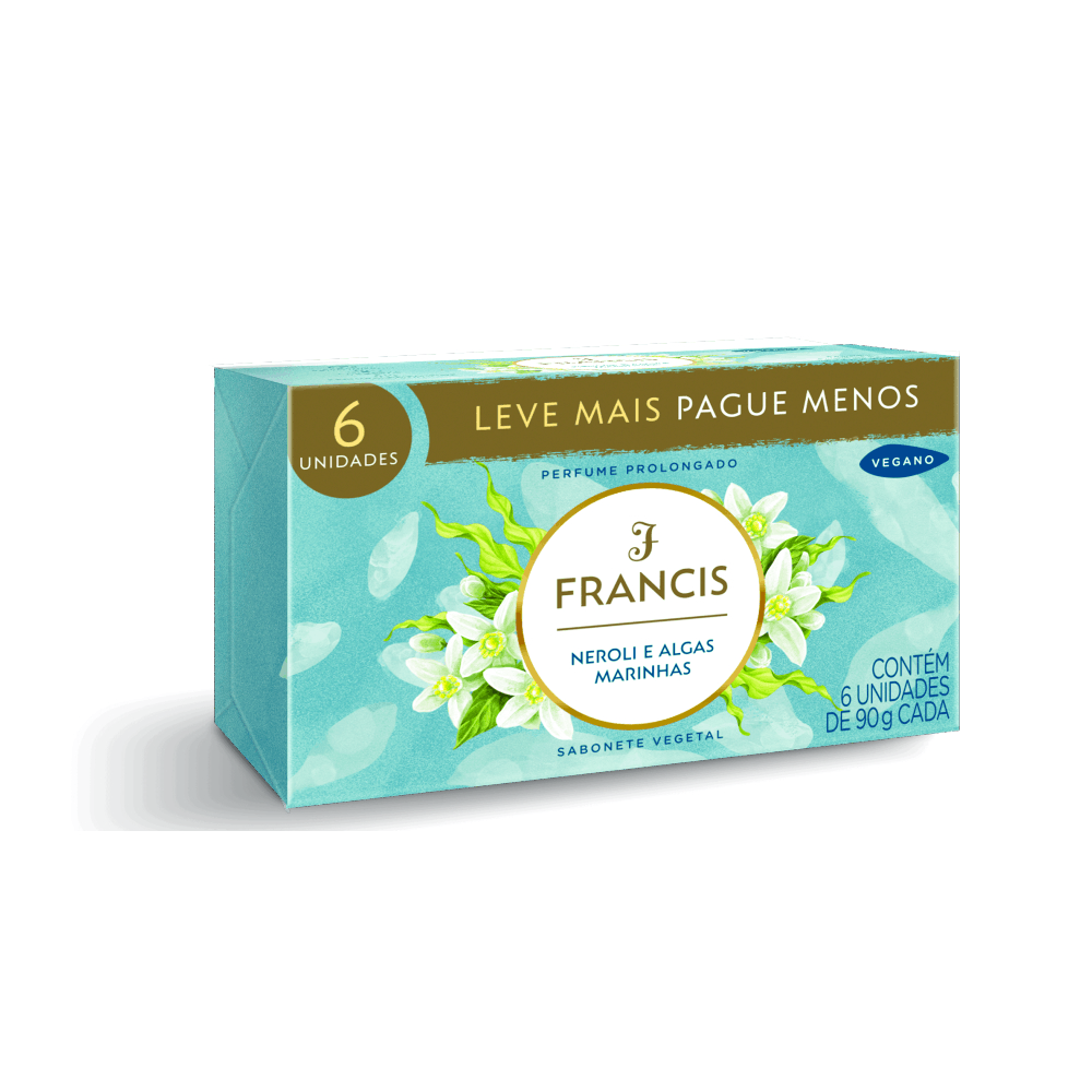 SAB FRANCIS LUXO PACK MARINHO 6UN 90G