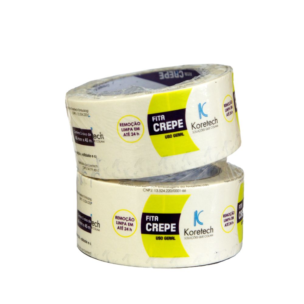 FITA CREPE KORETECH 48MMX45M USO GERAL