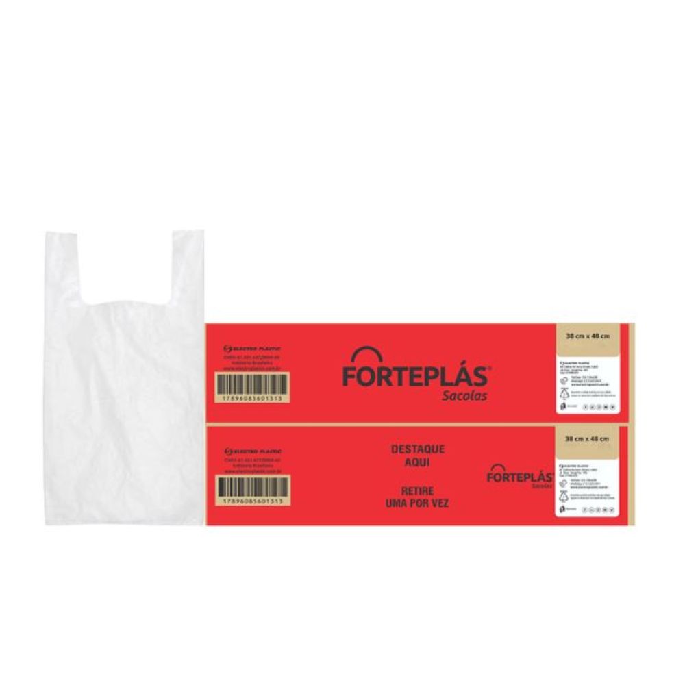 SACOLA PLAST FORTEPLAS BAG 38X48