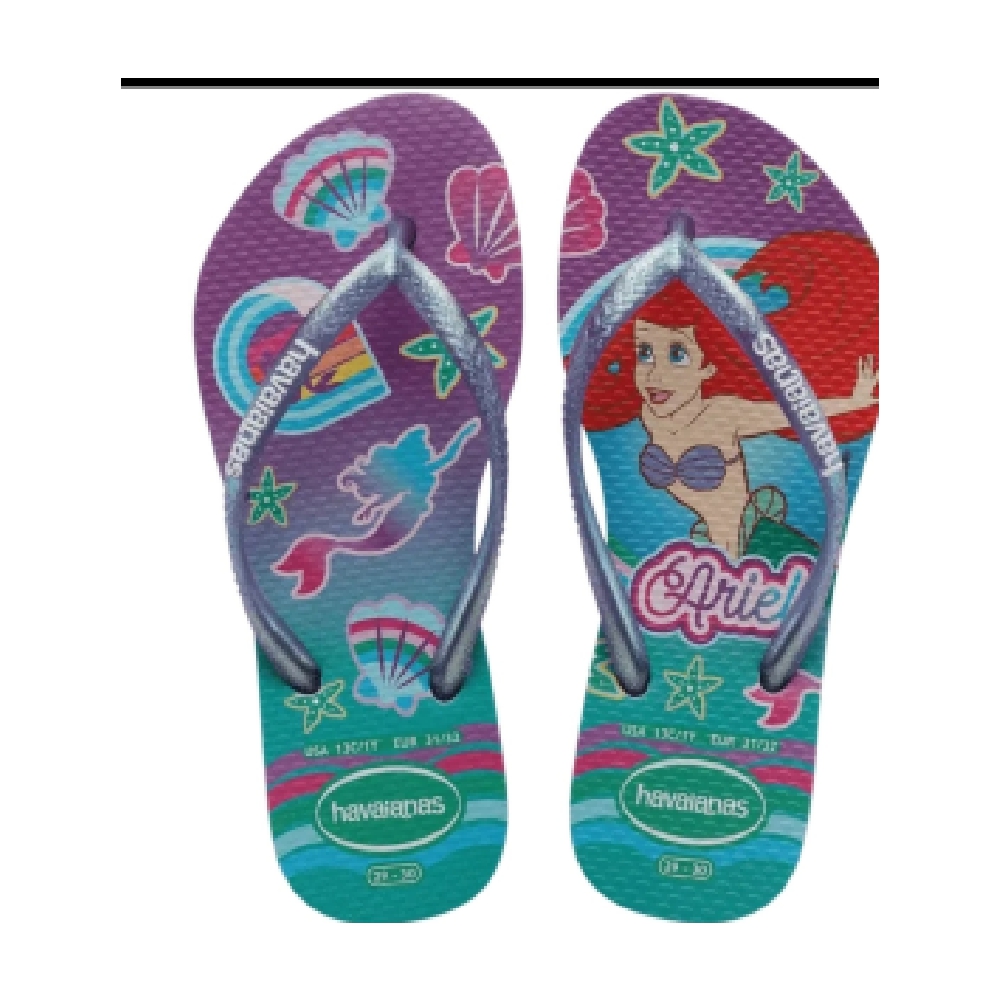 SANDALIA HAVAIANAS KIDS SLIM PRINCESS ROSA CRISTAL 25/26