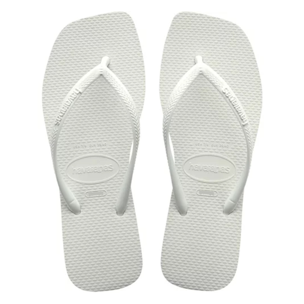SANDALIA HAVAIANAS FEMININA SLIM SQUARE BRANCO 37/38