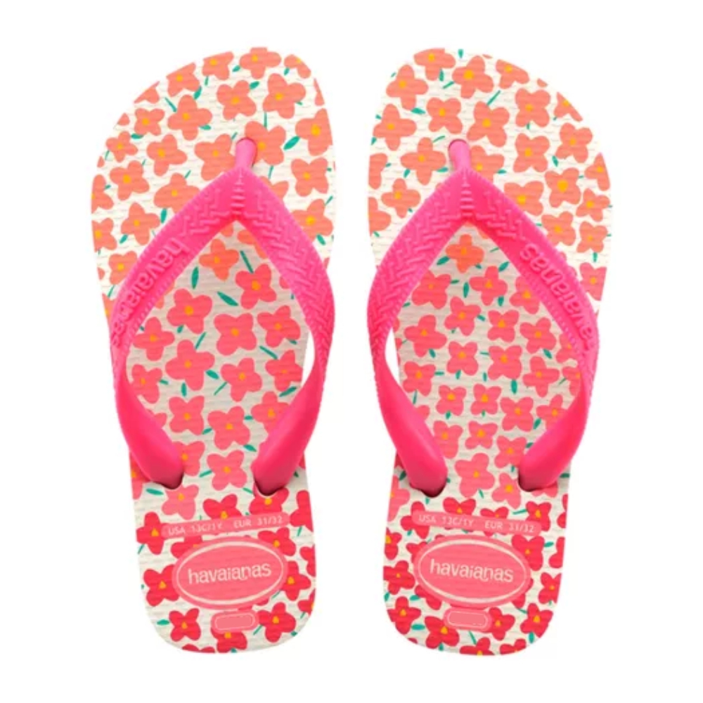 SANDALIA HAVAIANAS KIDS FLORES AMARELO CAJA 29/30