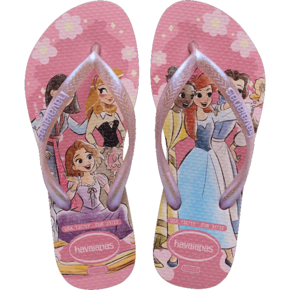 SANDALIA HAVAIANAS SLIM PRINCESAS ROSA/PEONIA 37/38