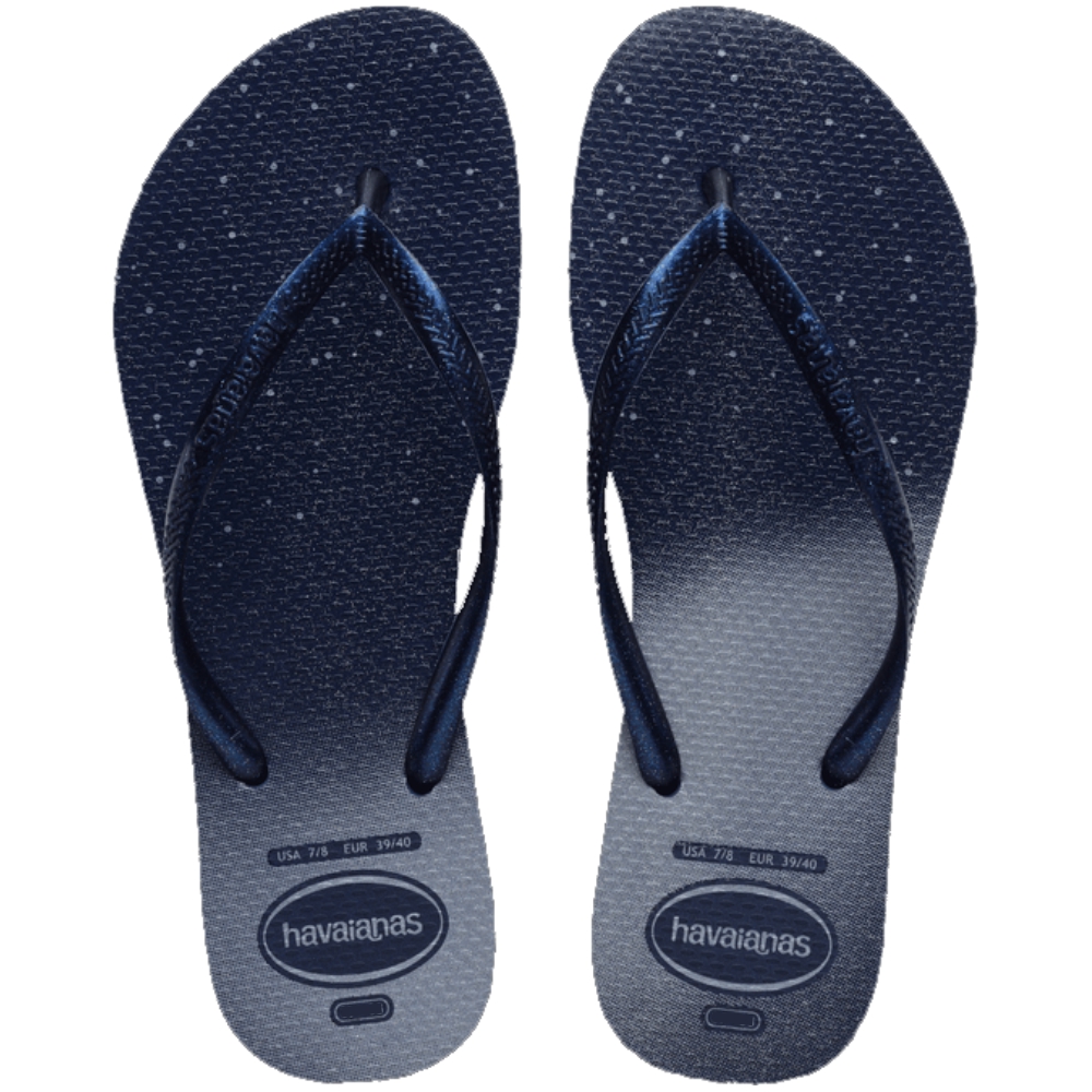 SANDALIA HAVAIANAS FEM SLIM GLOSS MARINHO 33/34
