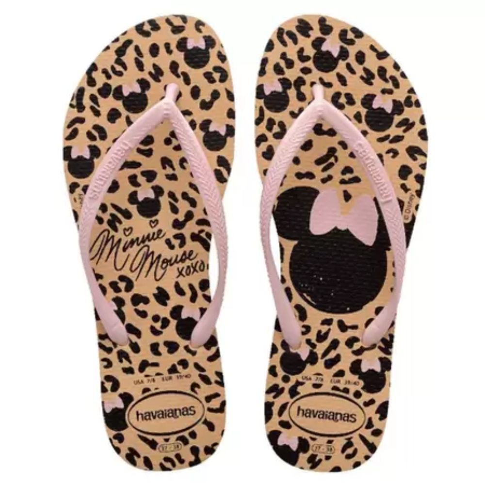 SANDALIA HAVAIANAS SLIM DISNEY DOURADO 35/36