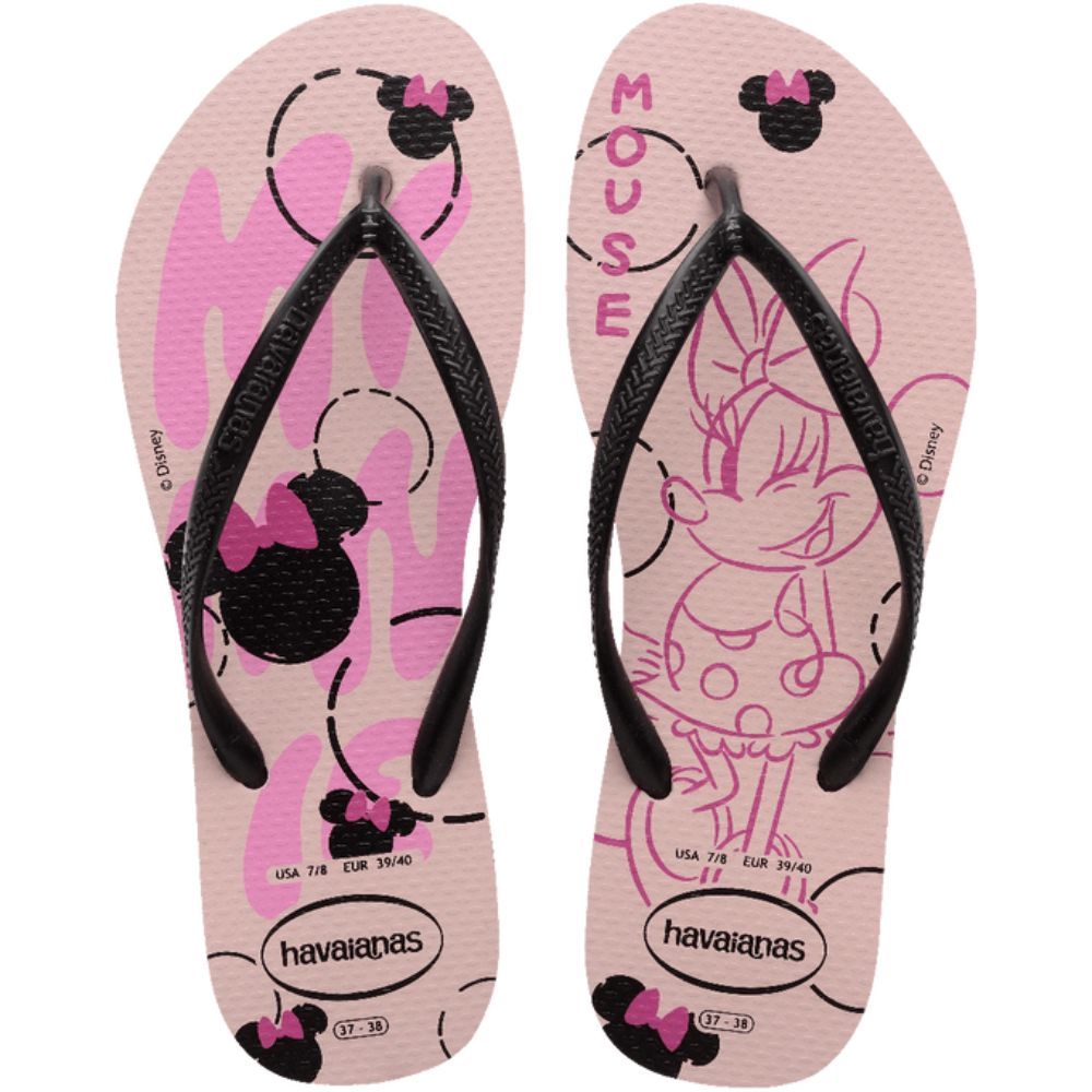 SANDALIA HAVAIANAS SLIM DISNEY ROSA/PEONIA 31/32