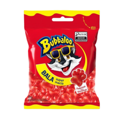 BALA BUBBALOO GOMA MORANGO 75GR