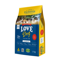 RACAO CAO LOVE DOG FILHOTES 3 KG