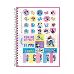 CADERNO TILIBRA CAPA DURA UNIVERSITARIO MINNIE FIT 10 MATERIA 160 FOLHAS